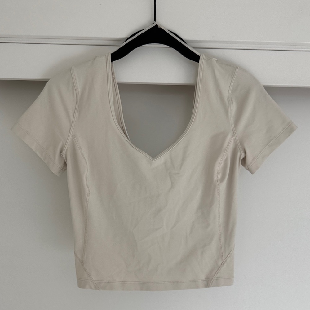Lululemon Align Short Sleeve Top – Bone